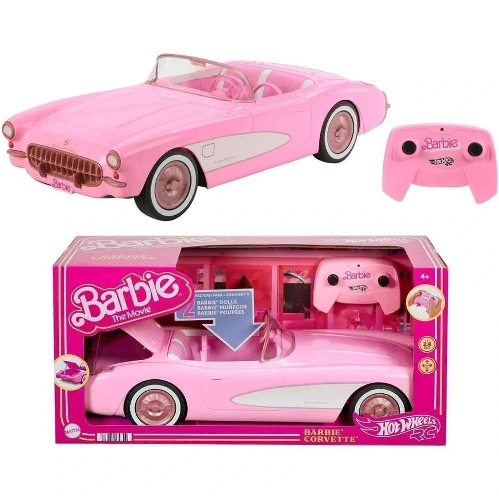 Hot Wheels RC Barbie Corvette Remote Control Car from Barbie: The Movie - Picture 15 of 16